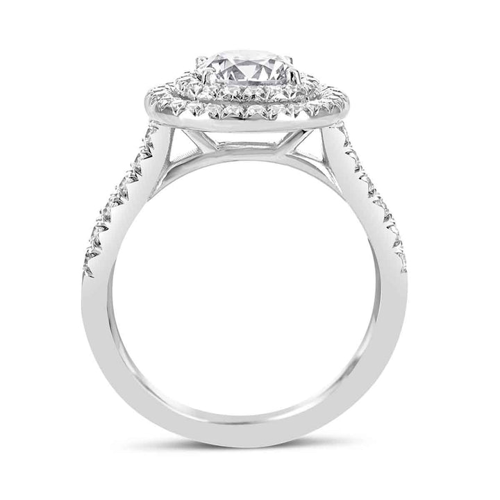 Double Halo Diamond Engagement Ring