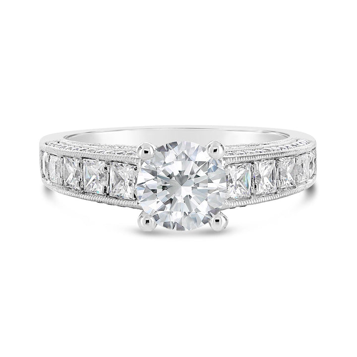 Channel Set Diamond Engagement Ring