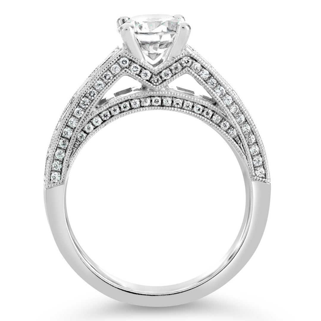 Channel Set Diamond Engagement Ring