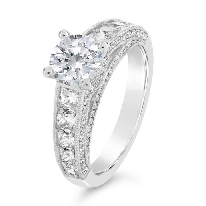 Channel Set Diamond Engagement Ring