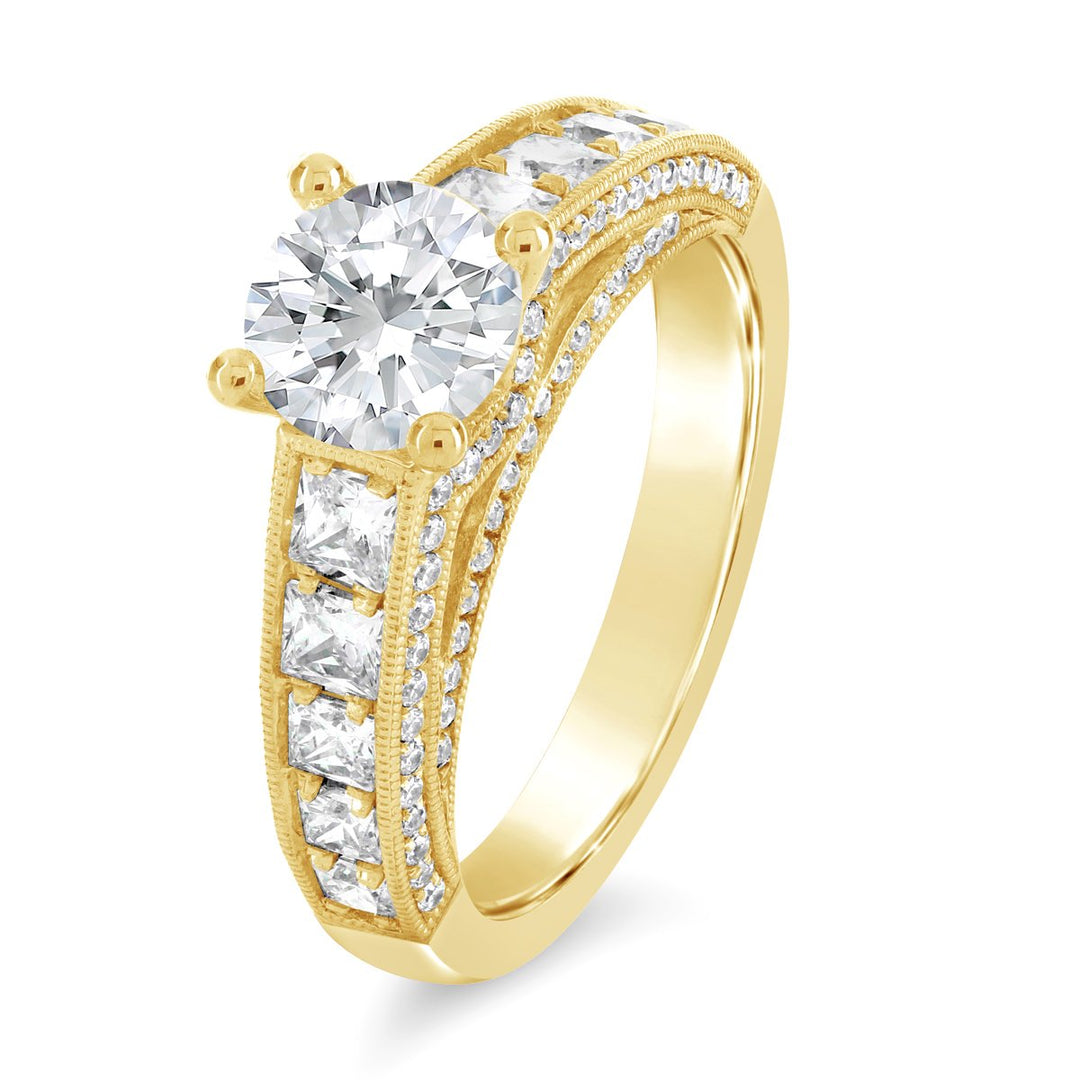 Channel Set Diamond Engagement Ring