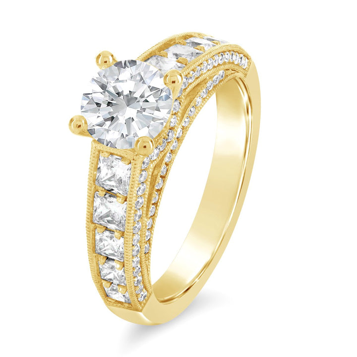 Channel Set Diamond Engagement Ring