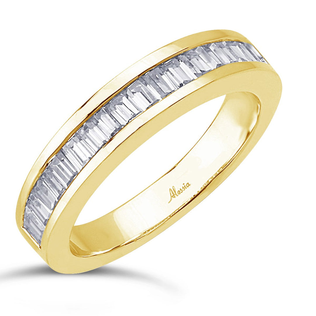 Baguette Diamond Channel Set Band - ACE017