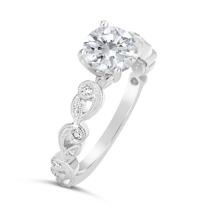 Vintage Style Diamond Engagement Ring