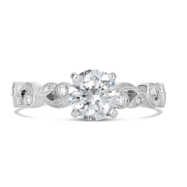 Vintage Style Diamond Engagement Ring