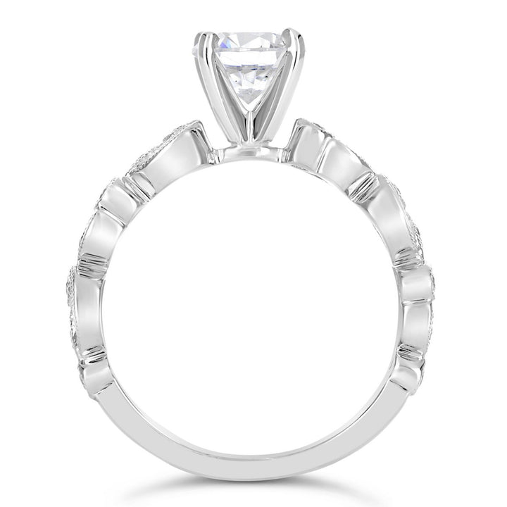 Vintage Style Diamond Engagement Ring