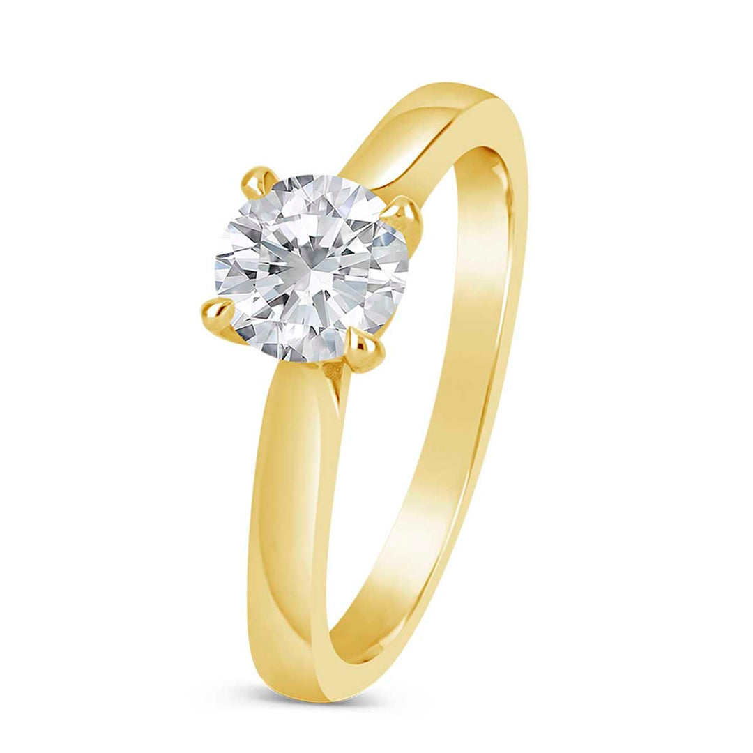 Solitaire Diamond Engagement Ring