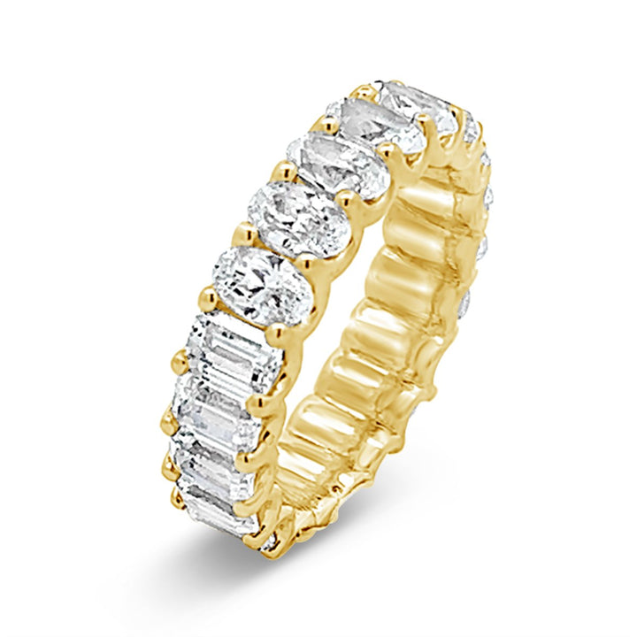 Two Shape Modern Diamond Eternity Band - YJC3445