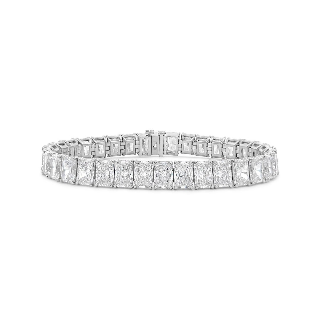 Radiant Cut Laboratory Grown Diamond Tennis Bracelet - BC822