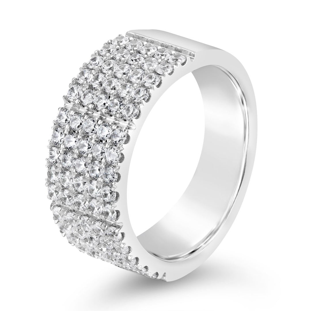 Wide Pave Diamond Band - YJM0169R
