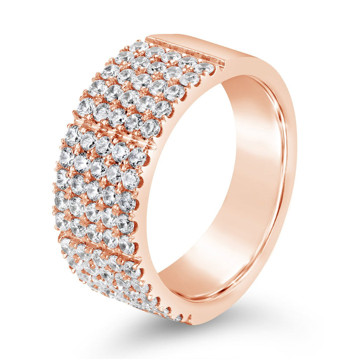 Wide Pave Diamond Band - YJM0169R