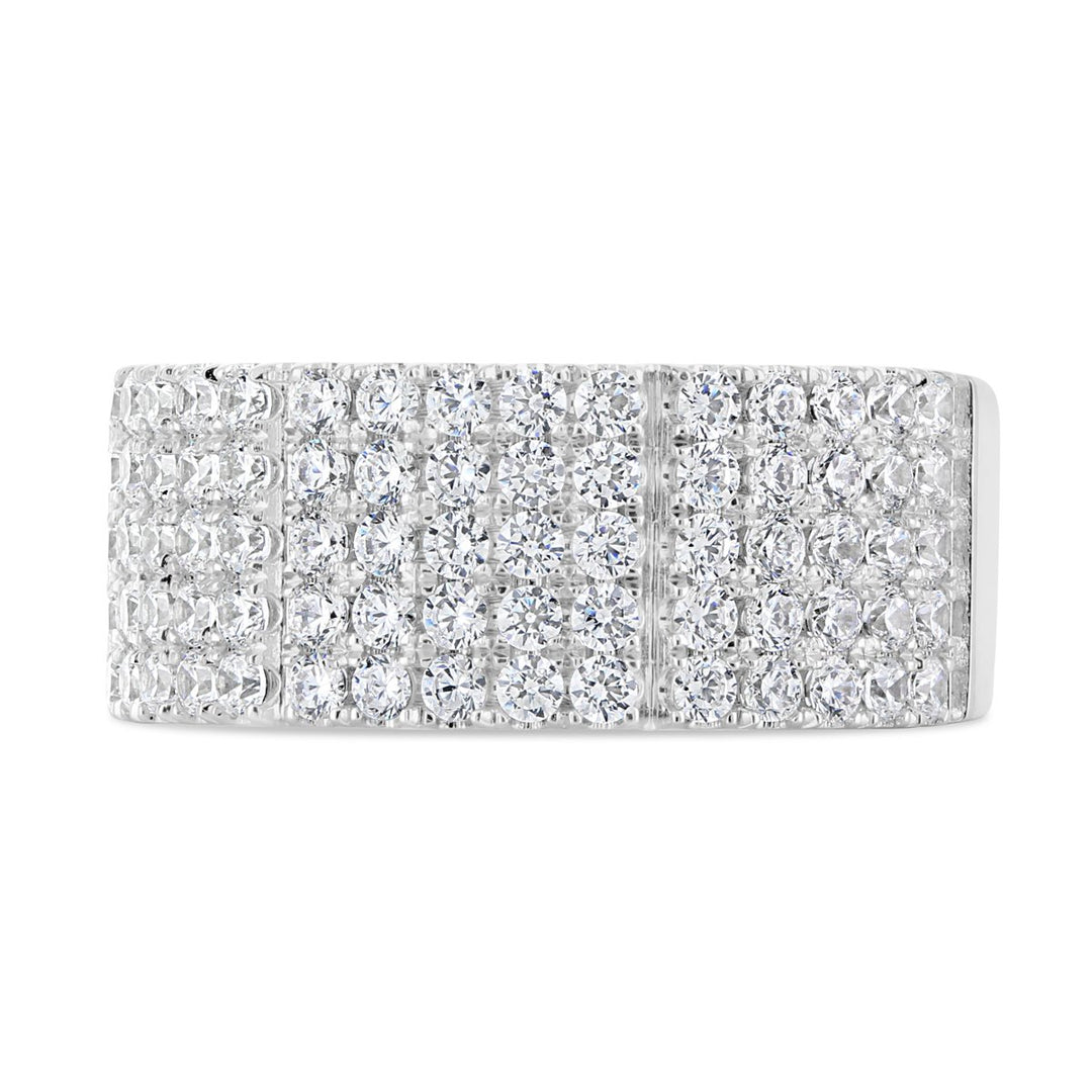 Wide Pave Diamond Band - YJM0169R