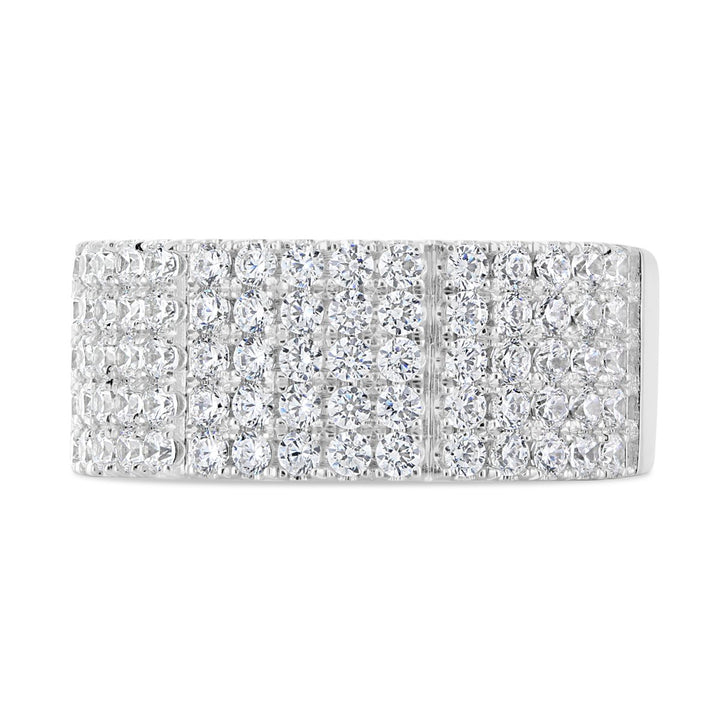 Wide Pave Diamond Band - YJM0169R