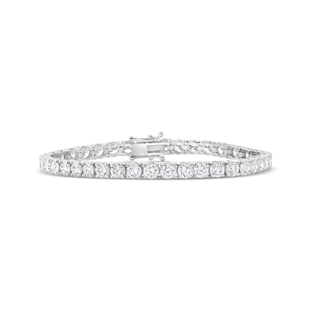 18K White Gold Lab Grown Diamond Tennis Bracelet - 11.88 ct. total weight