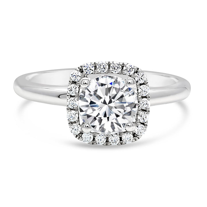 Diamond Halo Engagement Ring