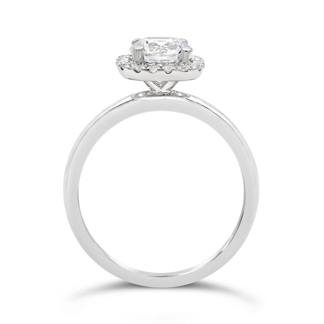 Diamond Halo Engagement Ring