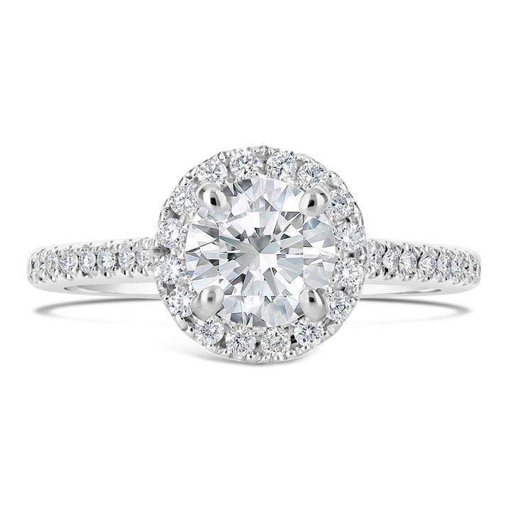 Diamond Halo Engagement Ring