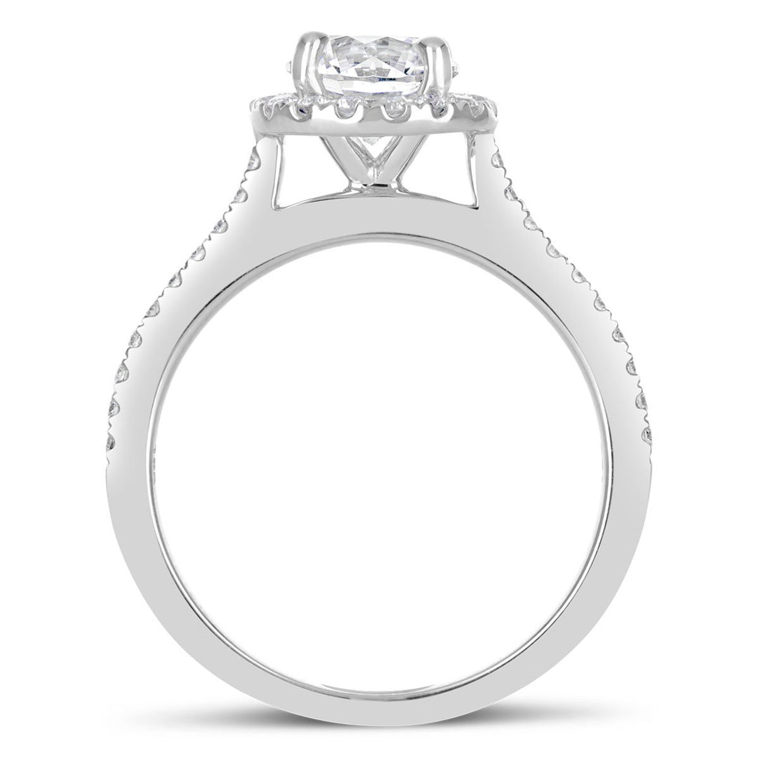 Diamond Halo Engagement Ring