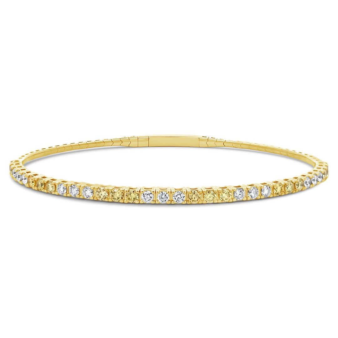 Yellow Gold Yellow Diamond Bangle - BG437BYD