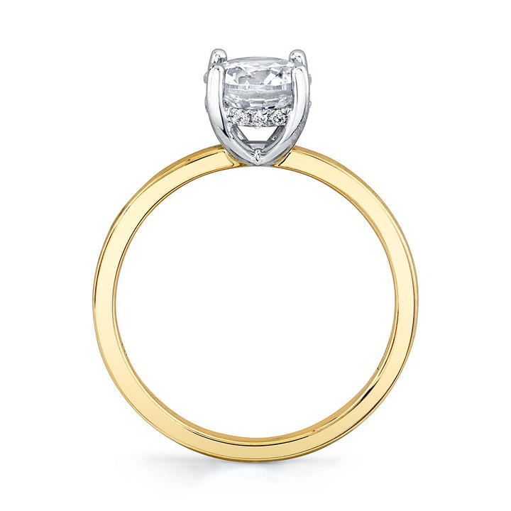 Parade Design Hidden Halo Solitaire Engagement Ring - R5110/O1