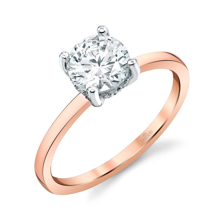 Parade Design Hidden Halo Solitaire Engagement Ring - R5110/O1