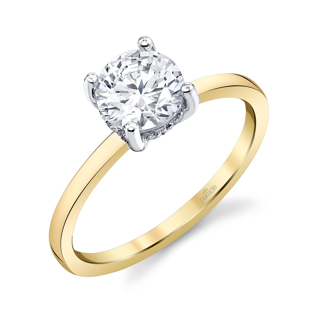 Parade Design Hidden Halo Solitaire Engagement Ring - R5110/O1