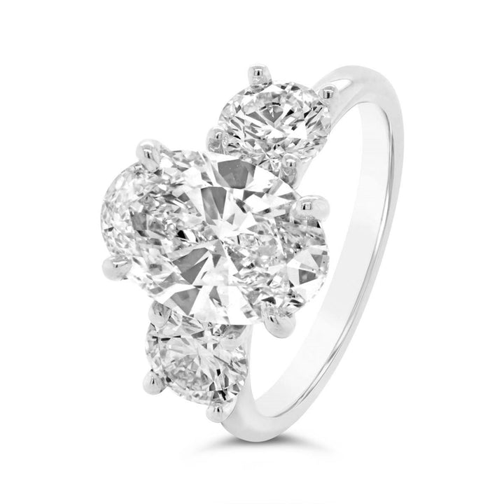Three Stone Diamond Engagement Ring - YJC5456R