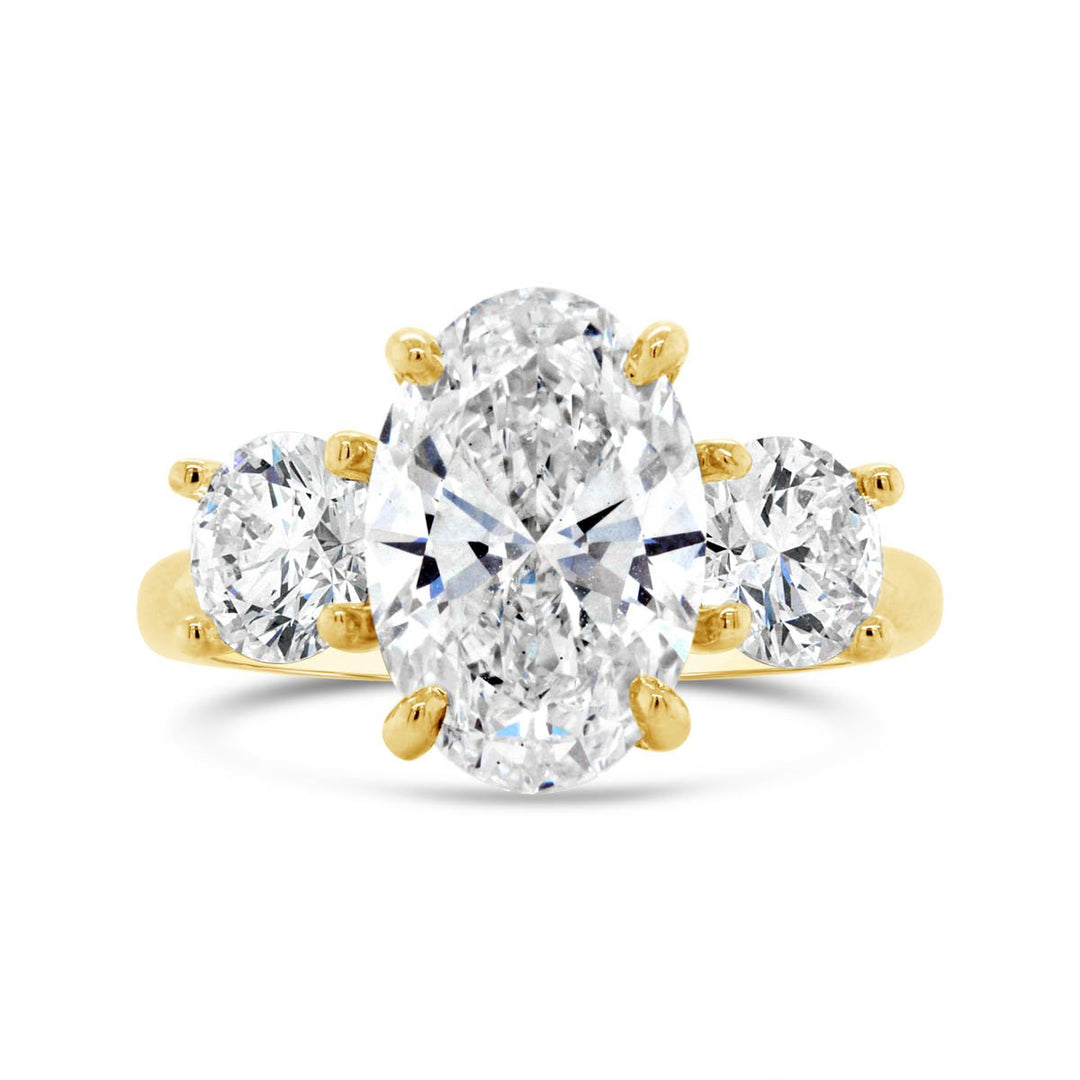 Three Stone Diamond Engagement Ring - YJC5456R