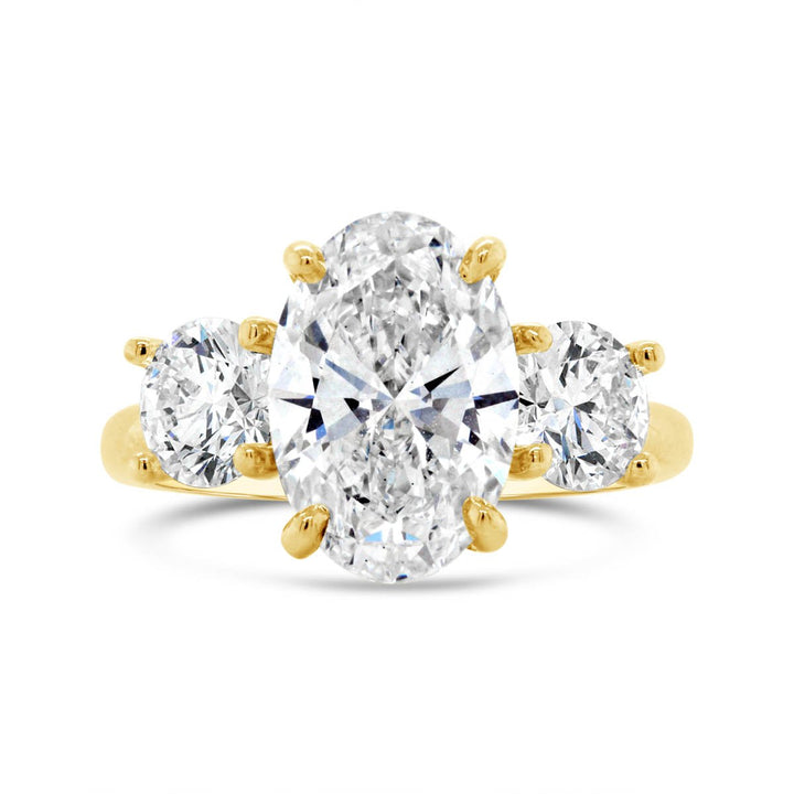 Three Stone Diamond Engagement Ring - YJC5456R
