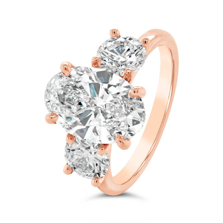 Three Stone Diamond Engagement Ring - YJC5456R