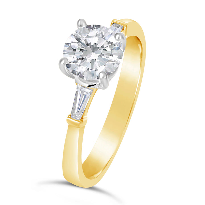 Three Stone Diamond Engagement Ring