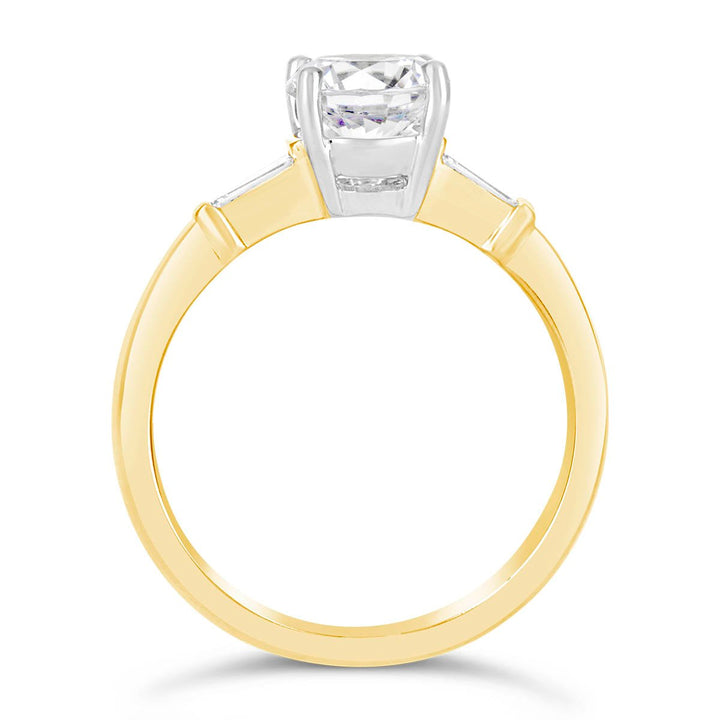 Three Stone Diamond Engagement Ring