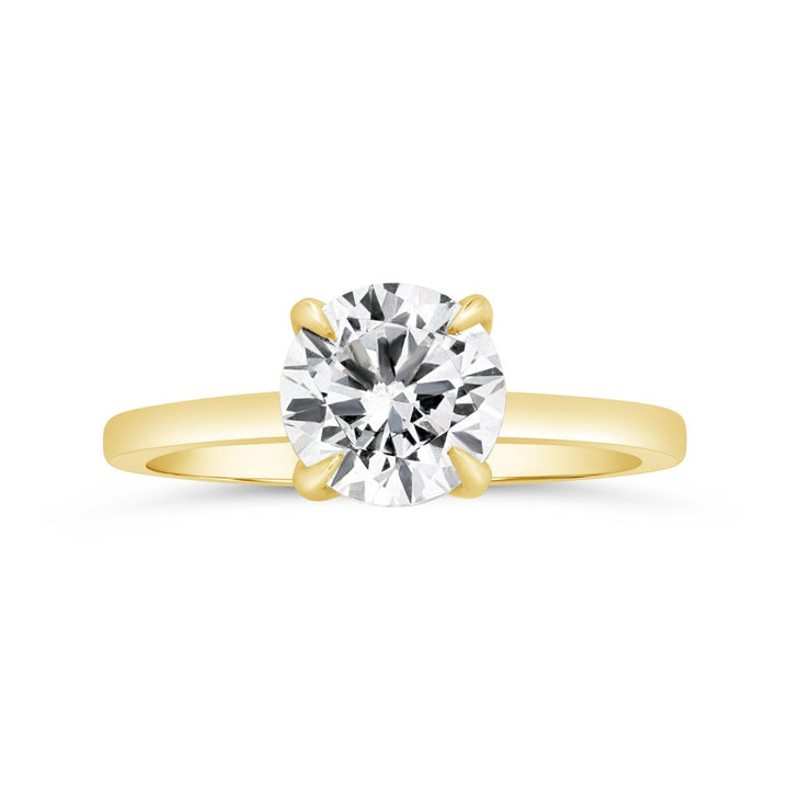 Solitaire Diamond Engagement Ring with Claw Prongs