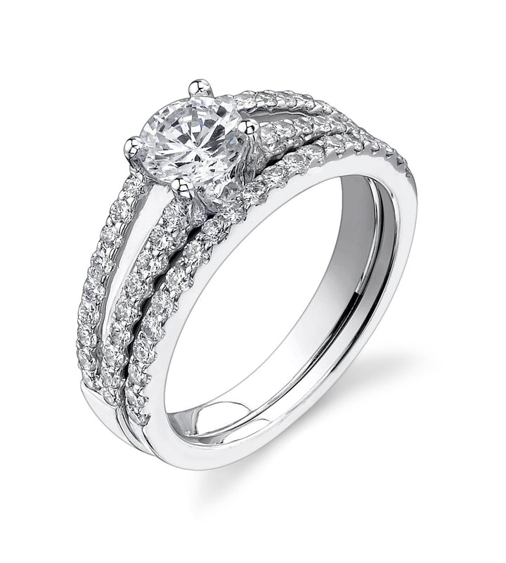 Diamond Engagement Ring Wedding Set - MR5872