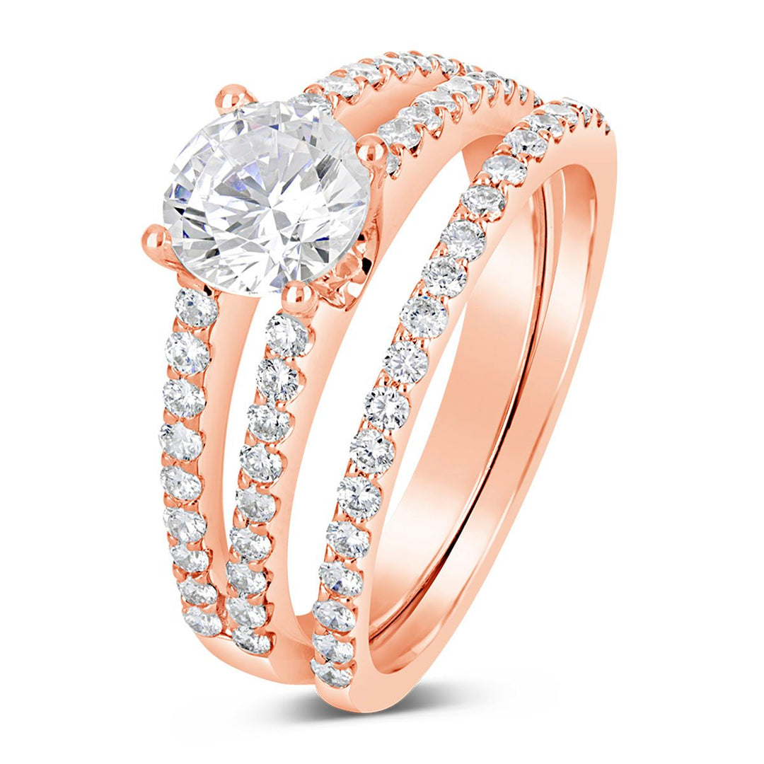 Diamond Engagement Ring Wedding Set - MR5872