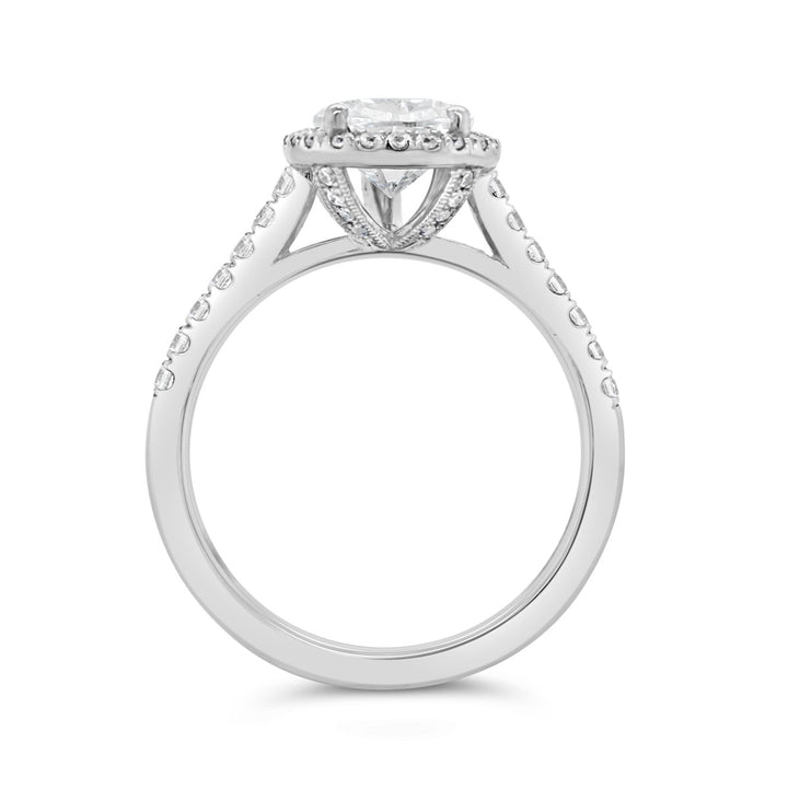 Halo Diamond Engagement Ring