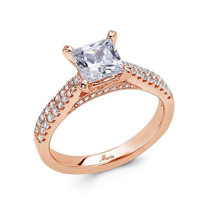 Pave Diamond Engagement Ring