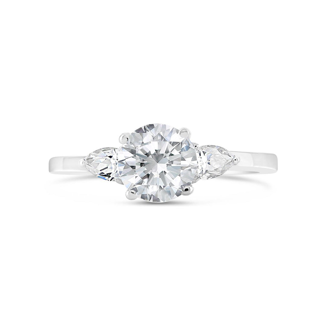 Three Stone Diamond Engagement Ring
