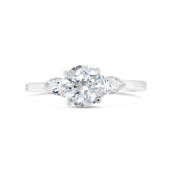 Three Stone Diamond Engagement Ring