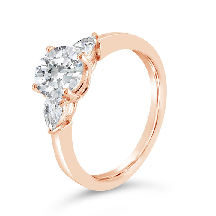 Three Stone Diamond Engagement Ring