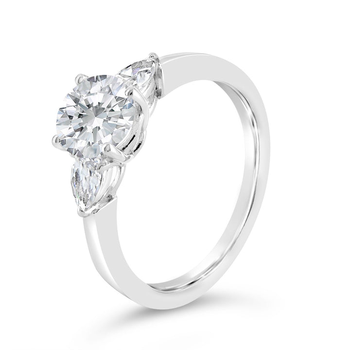 Three Stone Diamond Engagement Ring