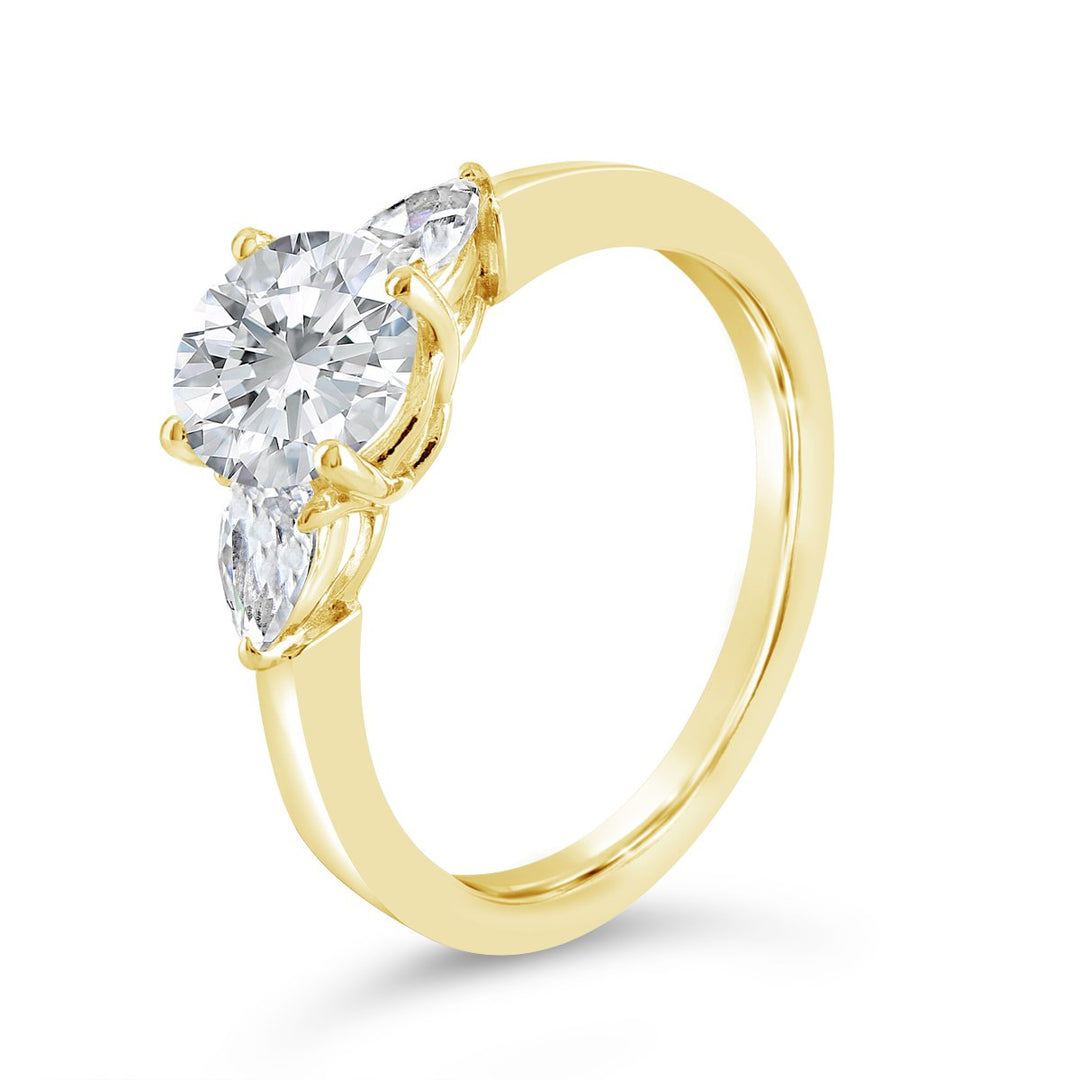 Three Stone Diamond Engagement Ring