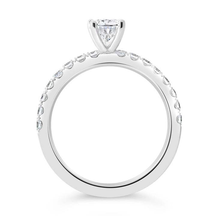 Classic Pear Shape Diamond Engagement Ring