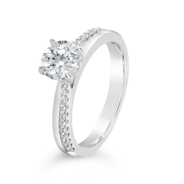 Modern Diamond Engagement Ring