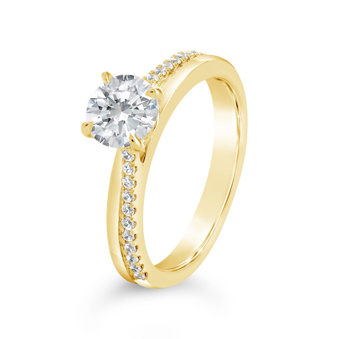 Modern Diamond Engagement Ring
