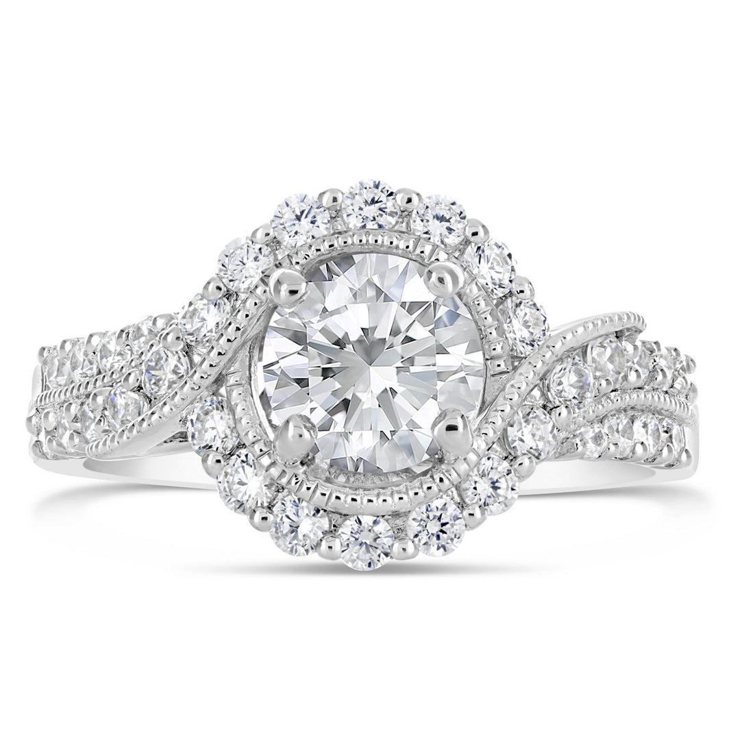 Diamond Halo Engagement Ring