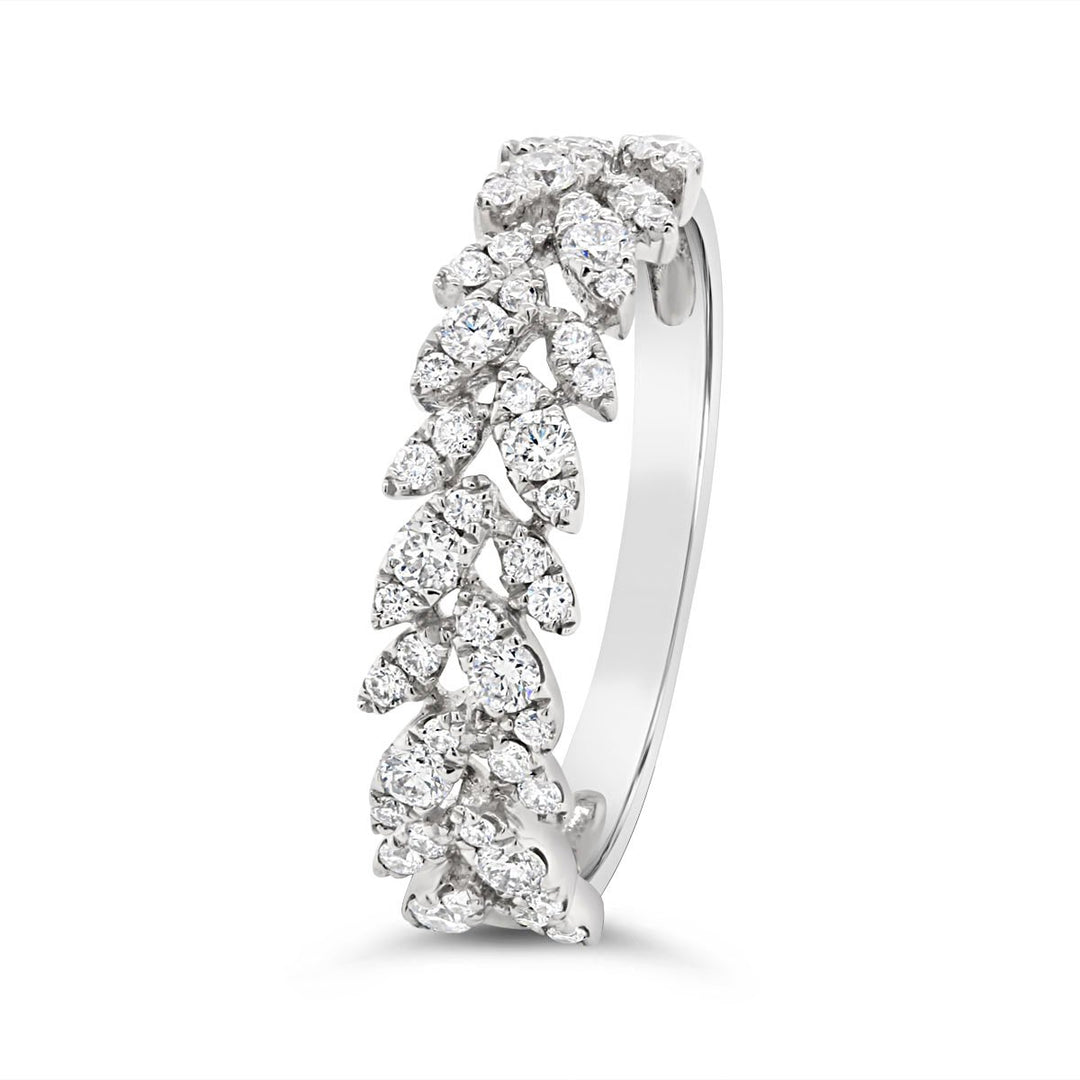 White Gold Diamond Orchard Band - 272581