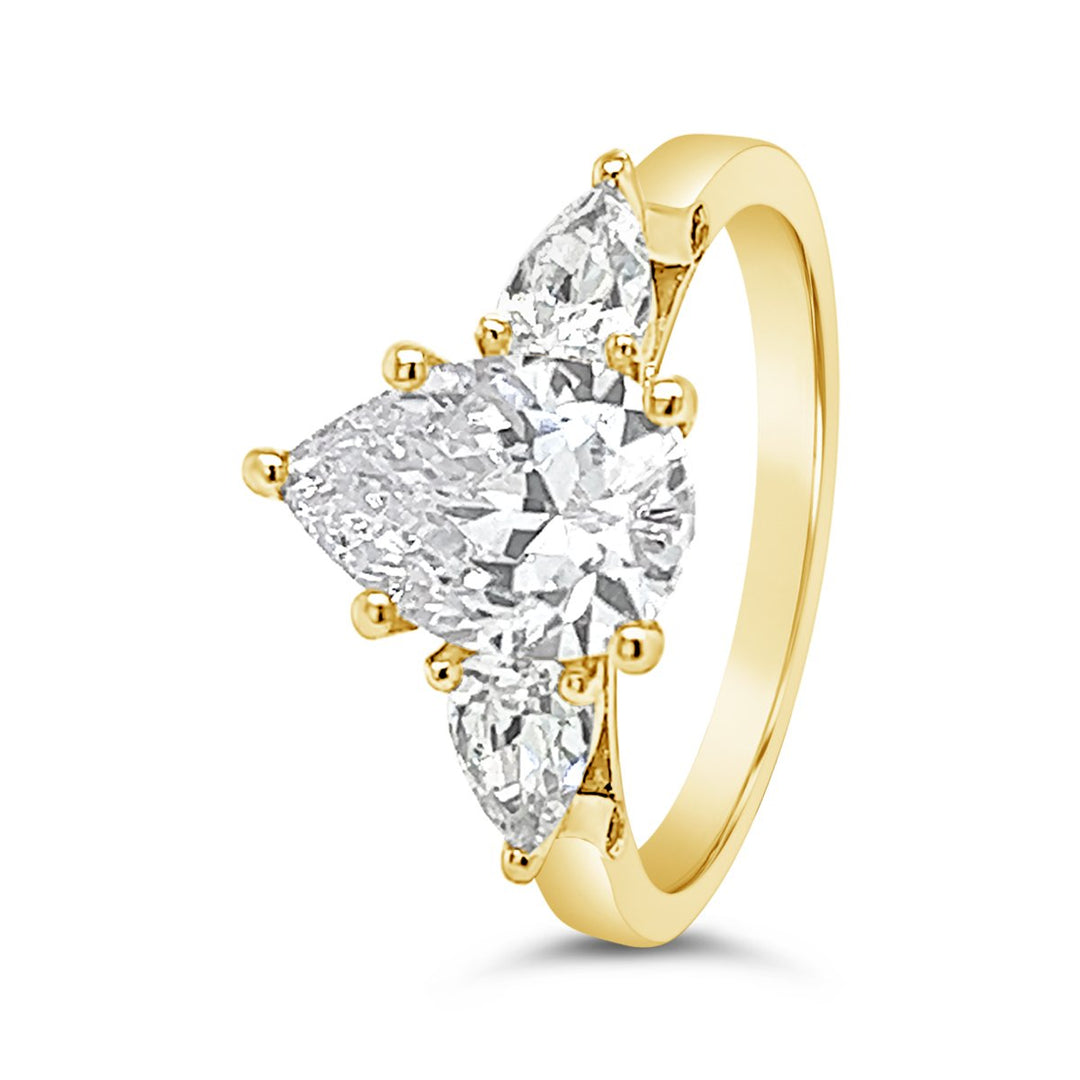 Three Stone Diamond Engagement Ring