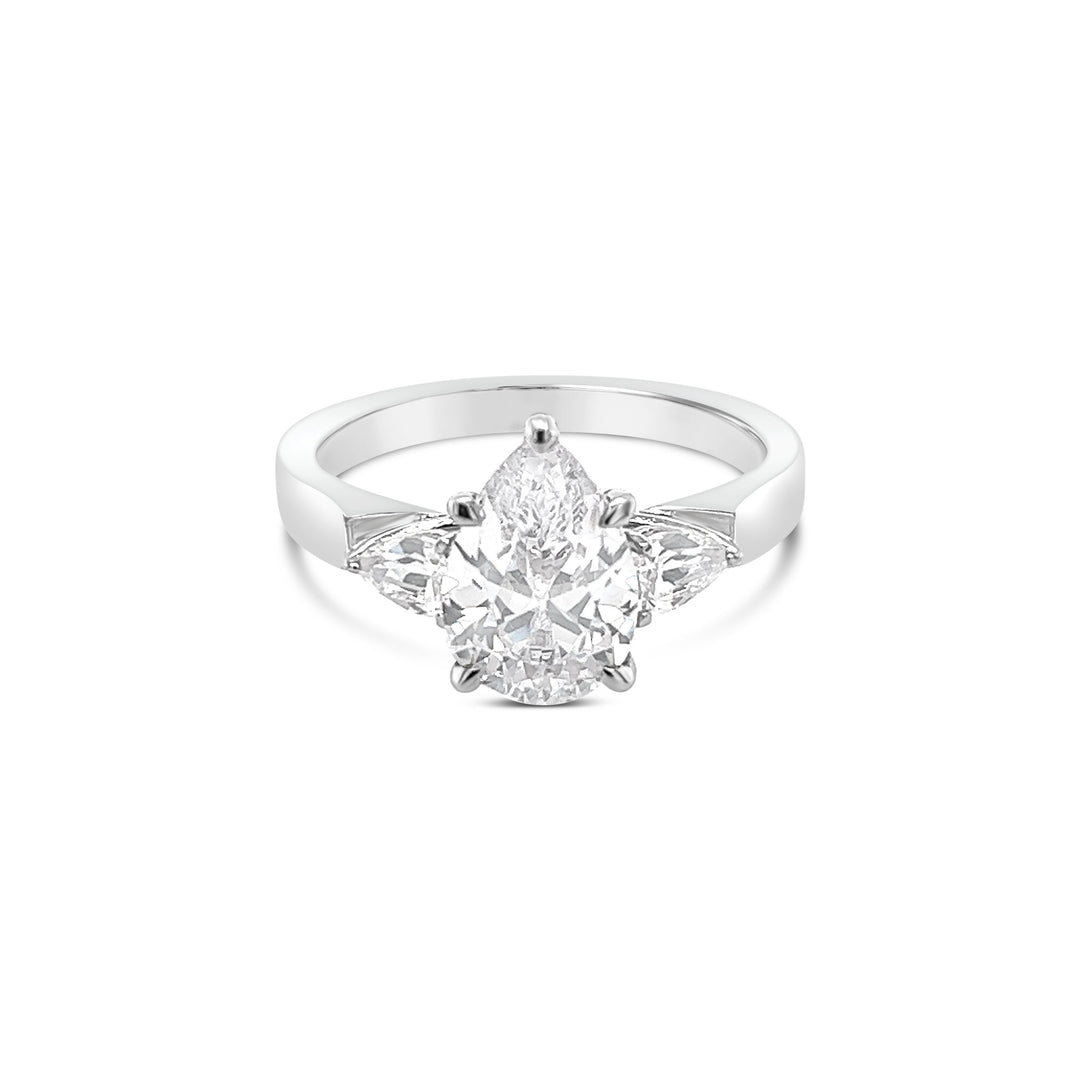 Three Stone Diamond Engagement Ring
