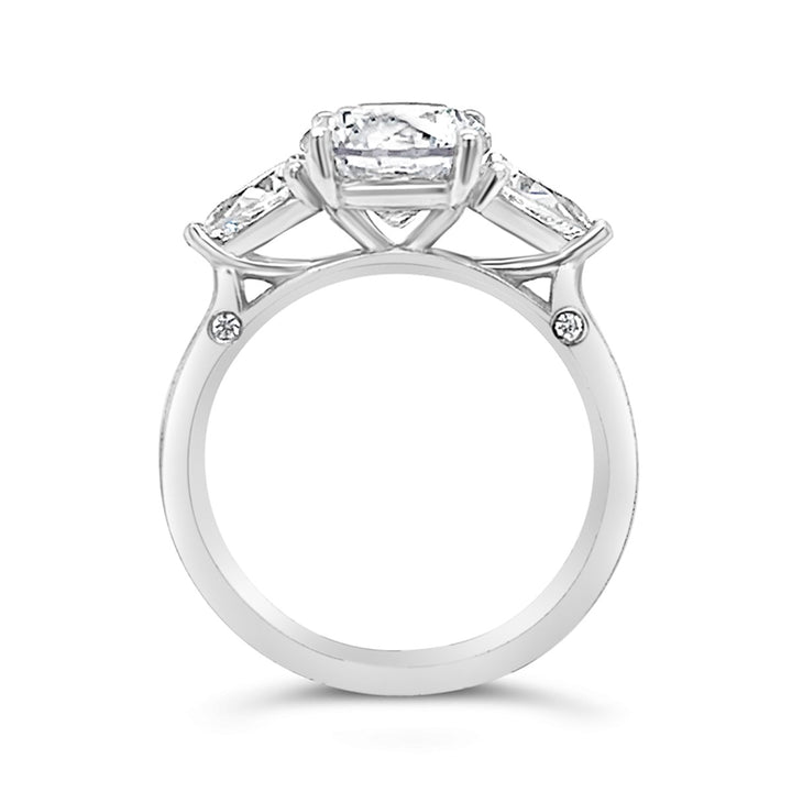Three Stone Diamond Engagement Ring